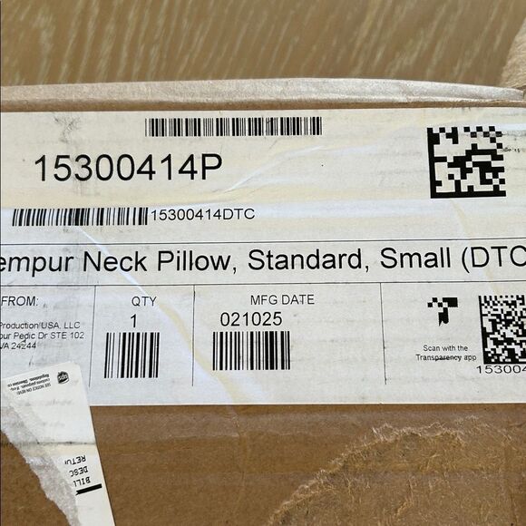 TEMPUR-Neck™ Pillow, Standard Small, new open package.